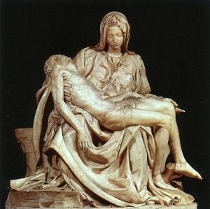 تندیس پى یتا یا عیسا در آغوش مریم 